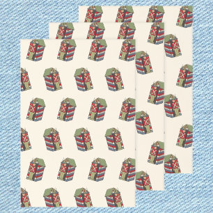 Vintage Weihnachtsmuster, Nussknacker Spielzeugsol Geschenkpapier Set