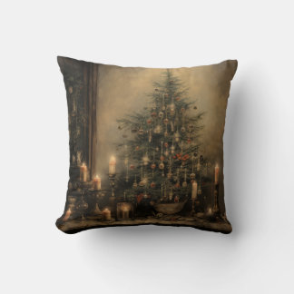 Vintage Weihnachtsnachtswirbel Kissen