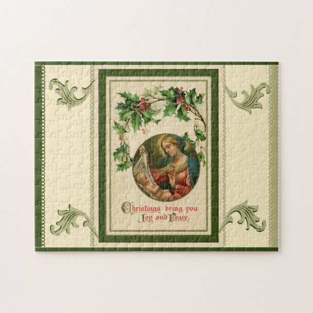 Vintage Weihnachtsnativity-Szene (Horizontal)