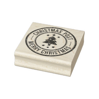 Vintage-Weihnachtspost Gummistempel