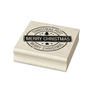 Vintage-Weihnachtspost Gummistempel