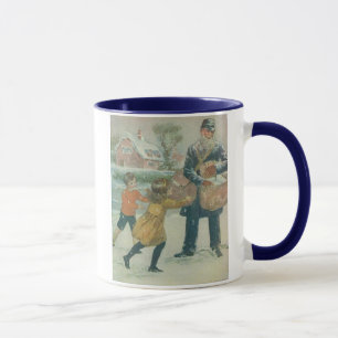Vintage - Weihnachtspostbote, Tasse