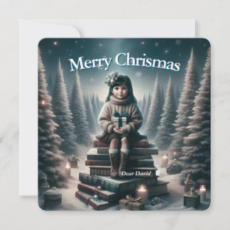 Vintage Weihnachtspostkarte Feiertagskarte