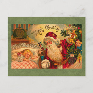 Vintage Weihnachtspostkarte Feiertagspostkarte