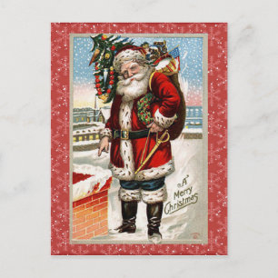 Vintage Weihnachtspostkarte Feiertagspostkarte