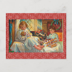 Vintage Weihnachtspostkarte Feiertagspostkarte