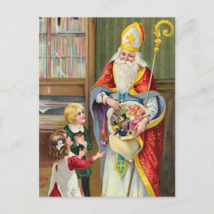Vintage Weihnachtspostkarte Feiertagspostkarte