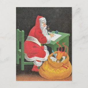Vintage-Weihnachtspostkarte Feiertagspostkarte
