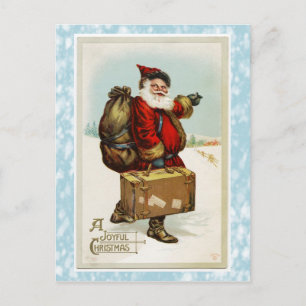 Vintage-Weihnachtspostkarte Feiertagspostkarte