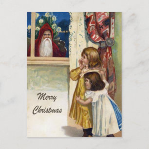 Vintage-Weihnachtspostkarte Postkarte