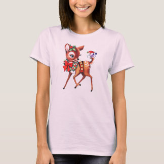 Vintage Weihnachtsrotwild T-Shirt