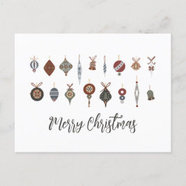 Vintage Weihnachtsschmuck Feiertagspostkarte