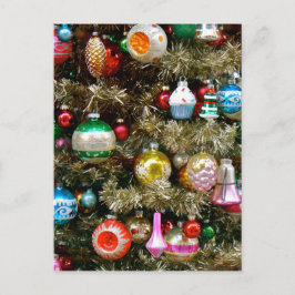 Vintage Weihnachtsschmuck Postkarte