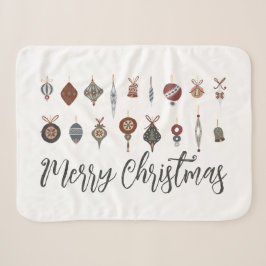 Vintage Weihnachtsschmuck Sherpadecke