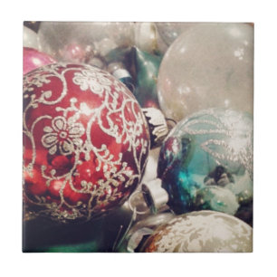Vintage-Weihnachtsschmuck Stillleben Fliese