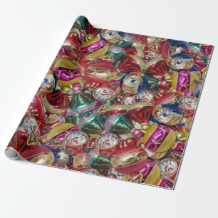 Vintage Weihnachtsschmuck Umschlagpapier  Geschenkpapier