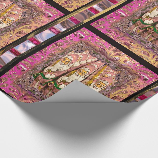 Vintage Weihnachtsschokolade Weihnachten Geschenkpapier (Ecke)
