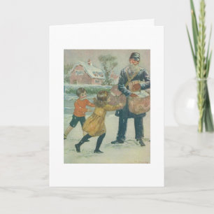 Vintage - Weihnachtssonderzustellung, Feiertagskarte