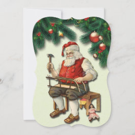 Vintage Weihnachtsspielerkarte Weihnachtsspielzeug Ankündigung