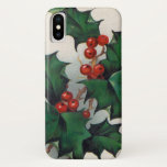 Vintage Weihnachtsstechpalmentelefonrechtssache Case-Mate iPhone Hülle<br><div class="desc">Entwurf durch www.etsy.com/Shop/VanityFlairDesign</div>