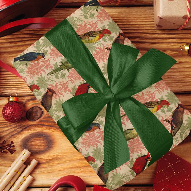 Vintage Weihnachtsvögel Seidenpapier (Von Creator hochgeladen)