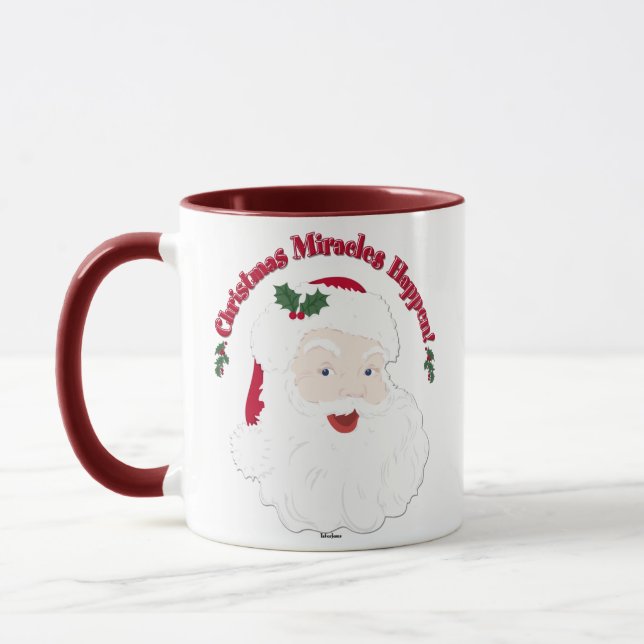Vintage Weihnachtswunder passieren! Tasse (Links)