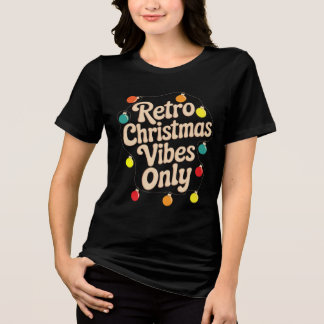 Vintage-Weihnachtszitat-Design – Retro-Feiertag Tri-Blend Shirt