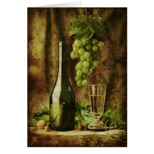 Vintage Wein Karte (Vorne)