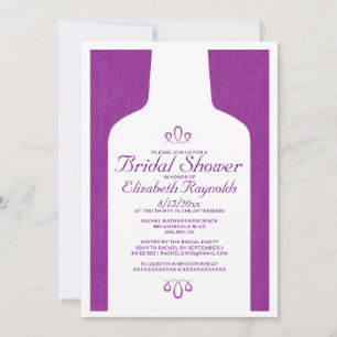 Vintage Weinflaschen Bridal Dusche Einladungen