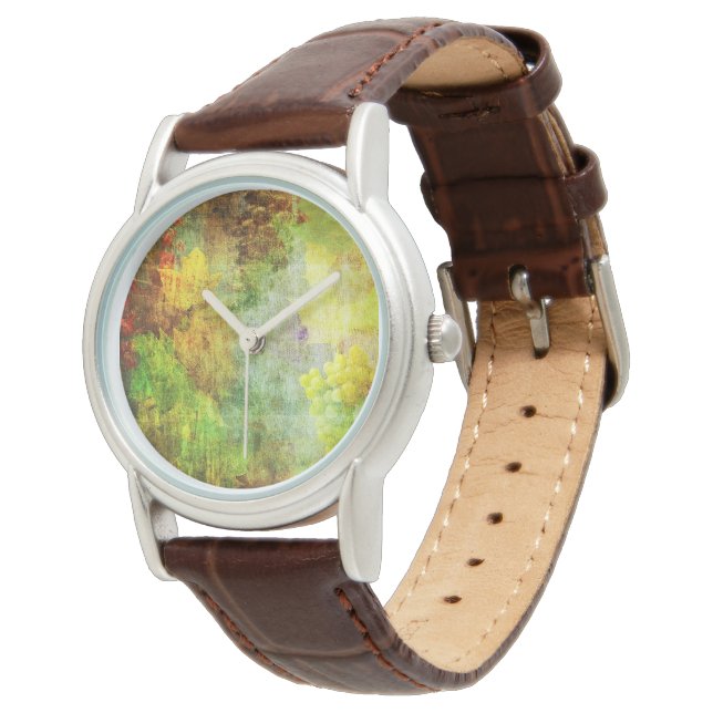 Vintage Weinhändlerinnen Armbanduhr (Schrägansicht)