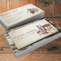 Vintage Weinkellerei mit Handbemalung