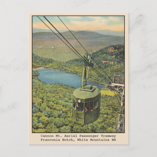 Vintage Weiße Berge New Hampshire Postkarte (Vorderseite)