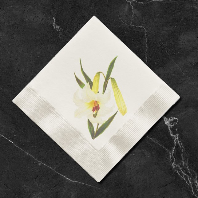Vintage Weiße Lilie Serviette (Von Creator hochgeladen)