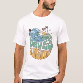 Vintage Wellen und Sonnenschein T-Shirt