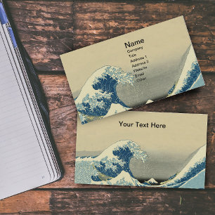 Vintage Wellen Visitenkarte