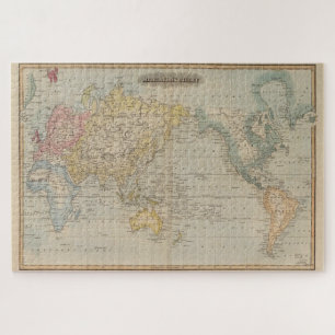 Vintage Weltkarte (1823)