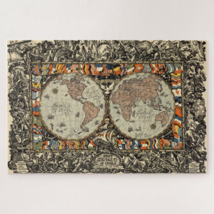 Vintage Weltkarte (1920)