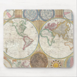 Vintage WELTKARTE Mousepad
