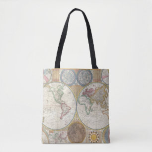 Vintage WELTKARTE Tasche