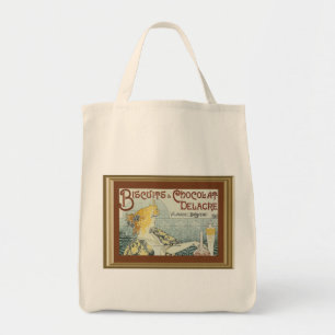 Vintage Werbeanzeige Biscuits Chocolat Delacre Tra Tragetasche