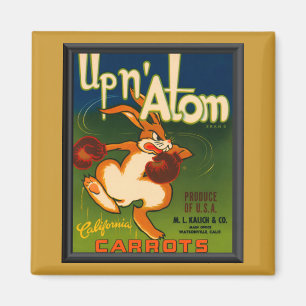 Vintage Werbeanzeige Karotten Magnet