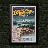 Vintage Werbeplakat der britischen Eisenbahnnetz-R