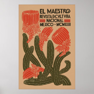 Vintage Werbeplakat El Maestro Mexiko Poster
