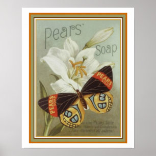 Vintage-Werbeplakat für Pears-Seife 16 x 20 Poster