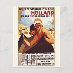 Vintage-Werbeplakat-Postkarte Postkarte