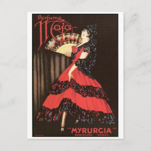 Vintage-Werbeplakat-Postkarte Postkarte