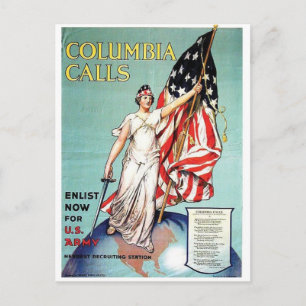 Vintage-Werbeplakat-Postkarte Postkarte