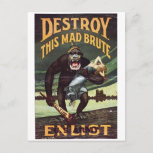 Vintage-Werbeplakat-Postkarte Postkarte