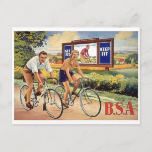 Vintage-Werbeplakat-Postkarte Postkarte