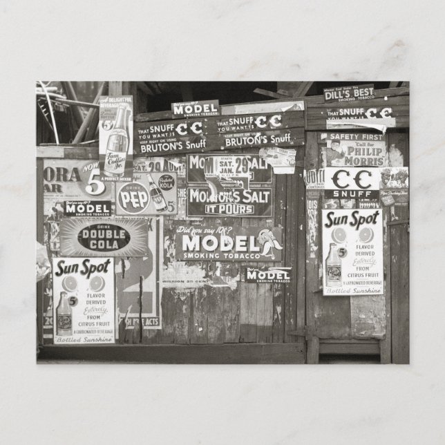 Vintage Werbung, 1938 Postkarte (Vorderseite)